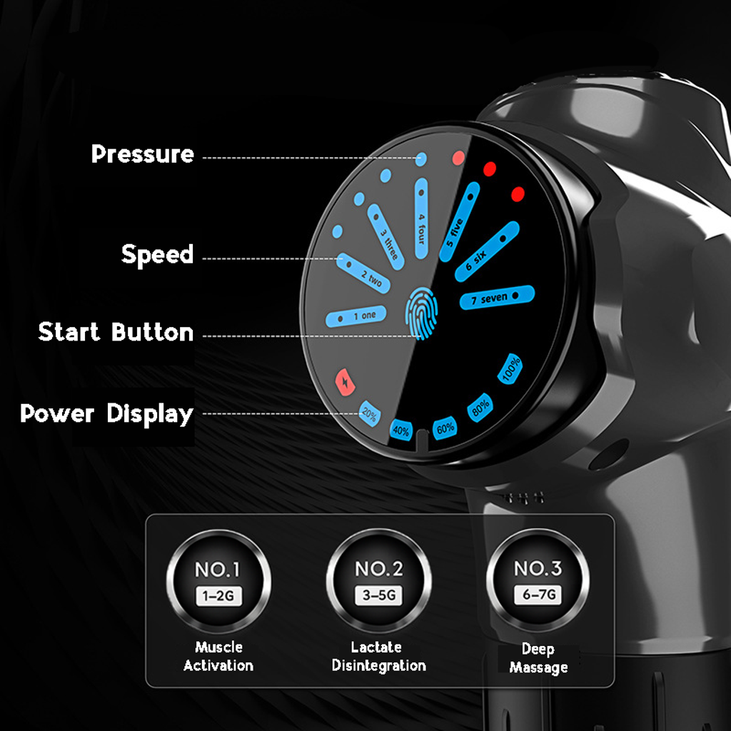 RecoverX™ Deep Tissue Massage Gun – Quiet Percussion Therapy for Muscle Recovery & Pain Relief