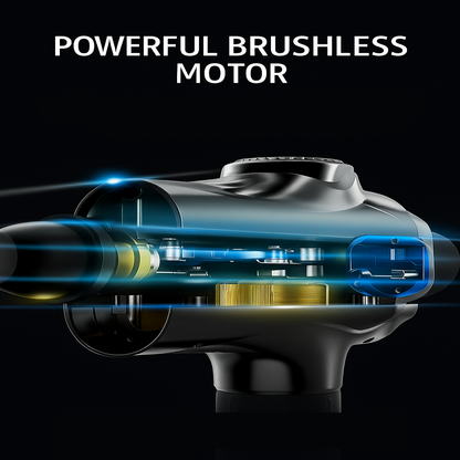 RecoverX™ Deep Tissue Massage Gun – Quiet Percussion Therapy for Muscle Recovery & Pain Relief